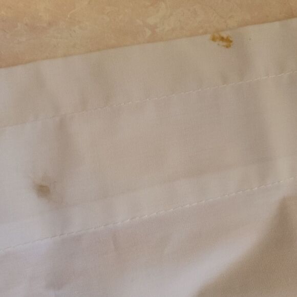 Vintage window treatment 1 single panel floral embroidery white cottagecore coun - Picture 4 of 7